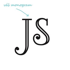 LORD pískování monogramu Výška monogramu: Střední do 4 cm