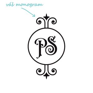 ROYAL pískování monogramu Výška monogramu: Velký do 8 cm