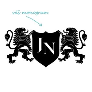 LIONS pískování monogramu Výška monogramu: Střední do 4 cm