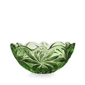 Aurum Crystal mísa Flora green 280 mm