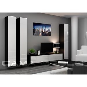 Obývací stěna CAMA VIGO 1 Barva: černá/bílá