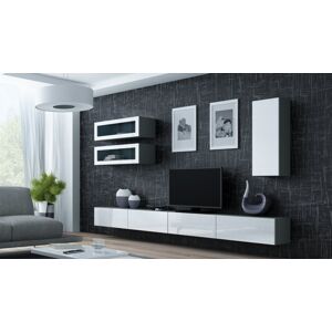 Obývací stěna CAMA VIGO 11 Barva: šedá/bílá