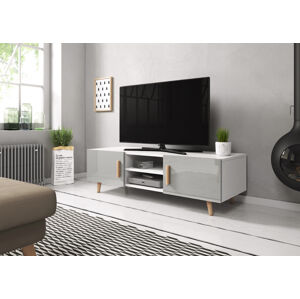 VIVALDI Televizní stolek Sweden 2 bílý/šedý