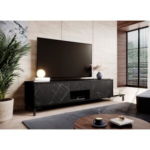 Cama Televizní stolek MARMO Barva: černý mat/černý mramor