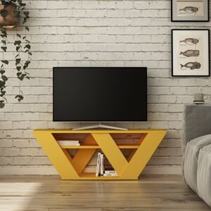 ASIR Televizní stolek PIPRALLA žlutý